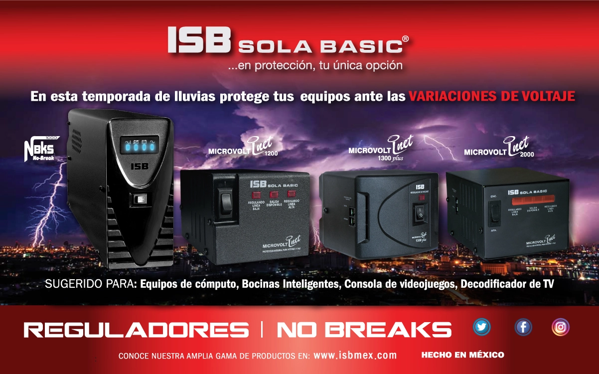 En esta temporada de lluvias protege tus equipos electrónicos de las variaciones de voltaje