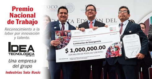 Ideat una empresa del Grupo Sola Basic fue galardonado con el Premio Nacional del Trabajo 2018